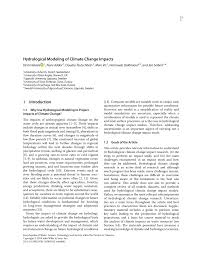 And also why climate change predictions by alarmist scientists and activist 'doomers' have been absolutely atrocious. Pdf Hydrological Modeling Of Climate Change Impacts