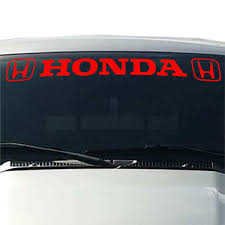 How do i remove a sticker from my car? Honda Windshield Visor Decal For Your Vehicle Thriftysigns