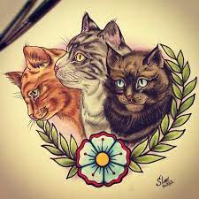 I M Not Sure What This Style Is Called But I Like How Its Not Cartoon And Its Not An Exact Photographic Portrai Cat Tattoo Design Cat Tattoo Designs Cat Tattoo