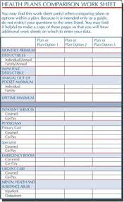 Health Insurance Comparison Spreadsheet Health Insurance Comparison Insurance Comparison Health Insurance