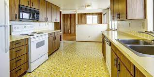 Red tiles for kitchen floor. How To Remove Vinyl Or Linoleum Flooring Dumpsters Com