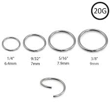 Nose Ring Annealed 316l Surgical Steel Seamless Hoop
