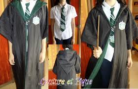 Costume Pour Une Soiree A Theme Harry Potter Maison Serpentard Couture Plus Dispo Costume Harry Potter Maisons Theme Soiree