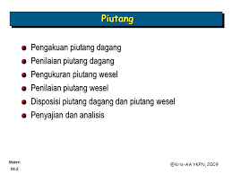 Contoh soal pengukuran dan pengakuan piutang. Piutang Materi Ppt Download