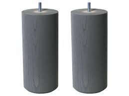 Accueil » meubles » literie » parures de lit. Jeu De 2 Pieds H20 Cm Bar Coloris Gris Vente De Pied De Lit Conforama