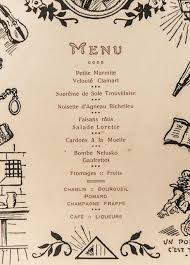 An Old French Menu Seafood Menu Menu Cooking Techniques