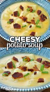 Cook 15 to 20 minutes or until vegetables are tender. Cheesy Potato Soup Stove Top Recipe Recipes That Crock