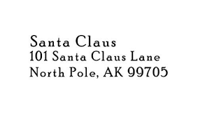 North Pole Santa S Return Address Rubber Stamp Santa Claus Etsy In 2020 Return Address Santa Address Santa Real