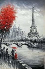 Black And White Art With Red Accents Pin De Jenn Holmes En Aleatorio Pintura De Torre Eiffel Arte De Paris Ilustracion De Paris