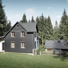 Fassadenverkleidung Aus Aluminium Rautenformig Schindeln Braun Rhomboid 29x29 Prefa Aluminiumprodukte Gmbh Fassadenverkleidung Fassade Aluminium