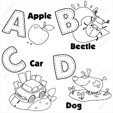 Select from 35870 printable coloring pages of cartoons, animals, nature, bible and many more. The Coloring Of The English Alphabet And The Letters A B C Royalty Free Cliparts Vectors And Stock Illustration Image 51222686