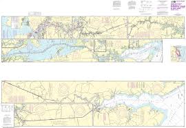 Noaa Nautical Chart 12206 Intracoastal Waterway Norfolk To Albemarle Sound Via North Landing River Or Dismal Swamp Canal