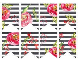 Find the perfect floral banner stock illustrations from getty images. Watercolor Flower Banner Free Printable Paper Trail Design