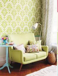 Love The Colors Wallpaper And Love The Love Seat Decor Bright Easter Decor Interior