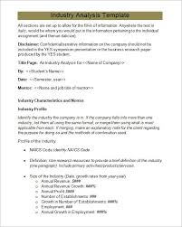 Industry Analysis Report Template 2 Professional Templates In 2020 Report Template Analysis Swot Analysis Template