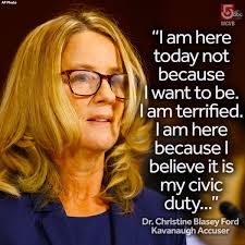 Dr. Christine Blasey Ford begins...