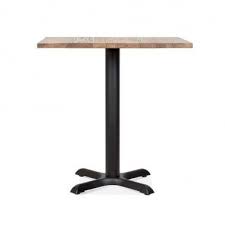 Galant Square Cafe Table Black Natural Finish 80cm In 2020 Cafe Tables Square Tables Square Dining Tables