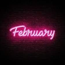 Neon Glow February Month Text Effect February Month Neon Glow Neon