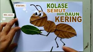 Berikut contoh mozaik dari daun kering. Gambar Kolase Hewan Dari Daun Kering