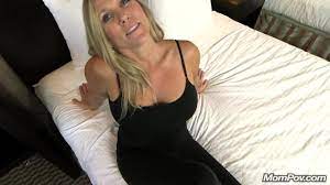 Skanky blonde mommy with a trimmed pussy fucked in a big tits cougar porn  video