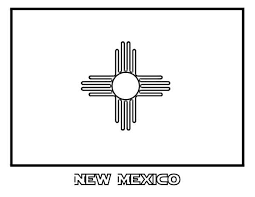 The colors on new mexico's state flag are the red and yellow of old spain. State Flag Of New Mexico Coloring Page Color Luna New Mexico Flag New Mexico State Flag State Flags