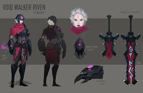 Voidwalker Riven Skin Idea Character Design Character Concept League Of Legends