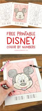 Lots of disney characters to color on the best free coloring books for children. Free Disney Color By Number Printables For Kids