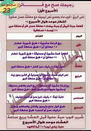 رجيمك مع فاتن diet menu planner health diet diet system