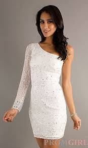 One Sleeve Sequin Cocktail Dress By Shail K At Promgirl Com Prom Dresses Gowns Cocktail Dress Dresses