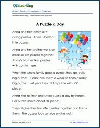 Maybe you would like to learn more about one of these? A Puzzle A Day Grade 1 Children S Story K5 Learning