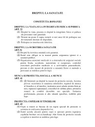 Termenul de calitate a vietii se refera la bunastarea generala a indivizilor si a societatilor. Dreptul La Sanatate