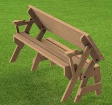 Folding Bench And Picnic Table Combination Woodworking Etsy In 2020 Picnic Table Plans Picnic Table Folding Picnic Table