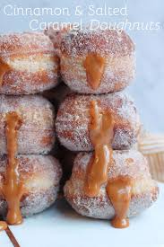 Delicious And Homemade Cinnamon Salted Caramel Doughnuts Desserts Caramel Doughnuts Donut Recipes