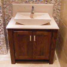 Dark Oak Vanity Unit With Stone Top Aspenn Furniture Oak Vanity Unit Vanity Units Bathroom Vanity Makeover