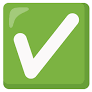 green emoji check from emojiterra.com