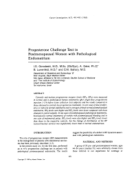 Image result for Progesterone Challenge Test