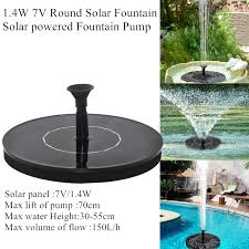 Solar water fountain comes with 4 sprayhead in different spray pattern, choose any one spray water pattern you like.birds, butterflies and other small 1. 1 4w 7v Solar Fountain Round Solar Powered Fountain Pump Solar Water Fountain Garden Pool Solar Panel Fountain Floating Fountain Fountains Bird Baths Aliexpress