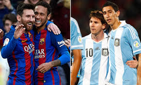 And if he's being profiled purely on age, di maria claims the likes of messi, 33, and manchester city star sergio aguero, 32, should also be getting the boot. Neymar And And Angel Di Maria Contact Lionel Messi To Discuss Potential Psg Move Daily Mail Online