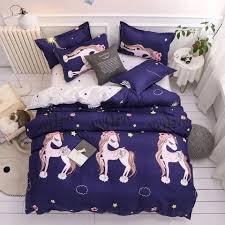 drap housse licorne drap housse idees de lit couette en lin