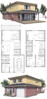 Modern House Oz66 Narrow House Plans Modern House Facades House Plans