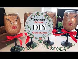 Diy Wine Glass Candle Holders Christmas Centerpiece Xmas Decor Youtube