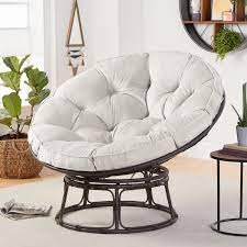 This papasan chair comes in a different design and has a rattan frame. Better Homes Gardens Papasan Chair With Fabric Cushion Pumice Gray Walmart Com Walmart Com