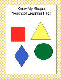 Free I Know My Shapes Printable For Preschoolers Shapes Preschool Free Homeschool Printables Preschool Learning