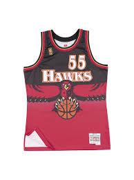 Fanatics 2021 hawks southeast division champs believe tee $30.00. Mitchell Ness Red Black Nba Atlanta Hawks Swingman Jersey Dikembe Mutombo Scarlet 96 97 Tank Top Complex Shop