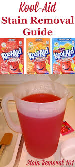Her hair is still red so it is time to come out! Tips For Removing Kool Aid Stains