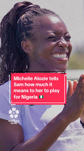 Michelle Alozie tells Sam Mewis just how much playing for Nigeria means to  her and her family.❤️🇳🇬