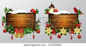 Christmas background with complimentary red ribbon. Vector Realistic Vector Photo Free Trial Bigstock