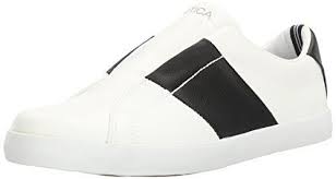 Nautica Womens Sail Tie Fashion Sneaker White Black 9 M Us