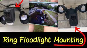 You can mount on a ceiling but the camera is designed to be put on a wall. Two Ways To Mount Ring Floodlight No Pre Wired Setup Best Smart Wifi Floodlight Security Camera Youtube