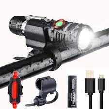 It's equipped with an extremely powerful 1000 lumen cree led with 5 lighting mode settings including strobe and has an amazingly long runtime of 2.7 hours on high and up to 32 days. Led Bike Light Set 1000 Lumen Super Bright Bicycle Light Usb Rechargeable Water Resistant Cycle Light Including F Bike Lights Led Bike Lights Bicycle Lights